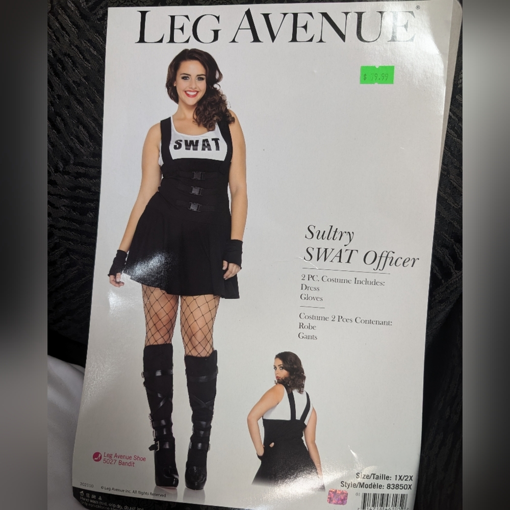 Leg Avenue - SWAT Officer Costume - 1X/2X